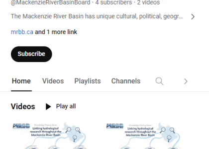 Screenshot of the webinar videos on YouTube